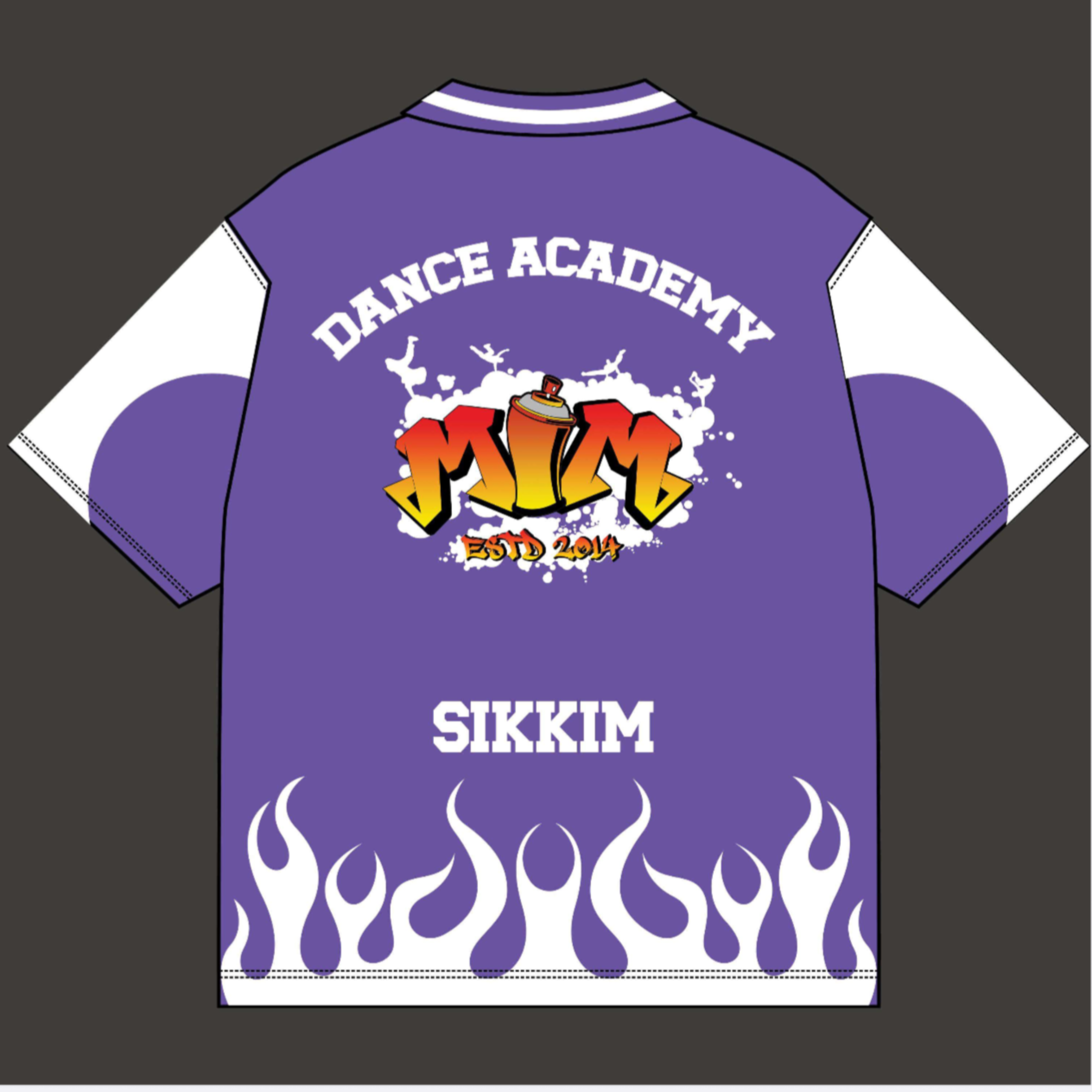 Back view PURPLE MIM JERSEY